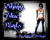 shiny azure pants