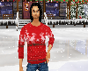 M Red Winter Sweater