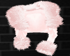 Pink fur waist coat