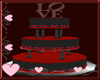 3tier GraynRed Love Cake