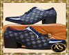 Plaid Blue Formal Shoes