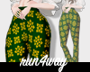 Thai Ruffle Pant Green