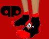 Red & Black Skull Socks
