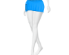 blue  mini skirt