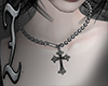 𝔗 cross necklace