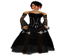 black lace goth dress