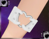White Heart Bracelet L