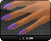 L* Purple Shimmer Nails