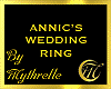 ANNIC'S WEDDING RING