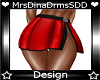DD! Lina Red-Blk Skirt