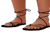 Black Spring Sandals