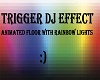 DJ light rainbow floor