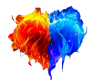 Fire/Ice heart