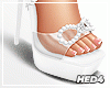 Helena White Sandals