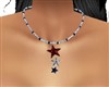 PATRIOTIC  STAR NECKLACE