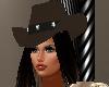 CRF*Brown Cowgirl Hat