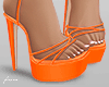 f. orange wrap heels