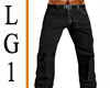 LG1 Black Creased Jeans