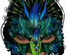 Mela Mask Peacock Gr