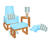 Blue Baby rocker chair