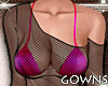 Mesh Dress Black n Pink