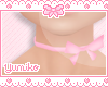 ♔ Pink Neck Bow