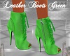 Leather Boots Green