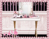 :A: Pink Vanity Table