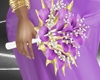 Bouquet Damas purple