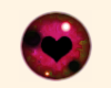 Pink Iris - Heart Pupil