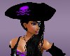 *Pirate Hat Black Purple