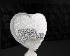 diamond heart shape seat