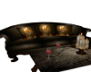 Gold Brown Holiday Couch
