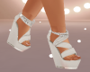 white sandals