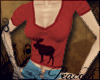 -P- Red Moose Top!