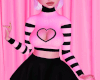 Knit Shirt + Skirt Pinku