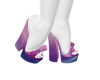 Purple Blue Heels