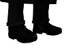 dark black boots