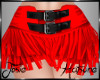 Jos~ Western Skirt Red