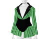 Green Stripe Blazer