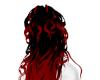 long hair black red