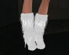 WHite Furry Boots