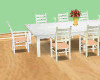 White Peach Dining Table