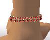 red and gold Anklet