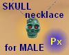Px Skull necklace Male