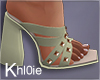 K bec olive heels