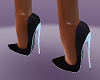 purple print heels