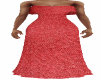 Red Ruffle Top Dress MED