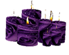 purple rose candles