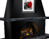 Simple Black Fireplace